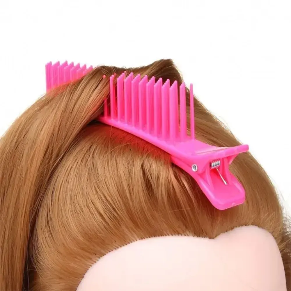 Зажим с расческой фиксатор для волос с зубчиками Keratin Tools 2 шт