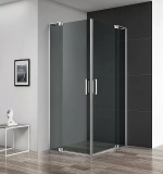 Душевой уголок Cezares Slider 85х85 SLIDER-A-2-80/90-GRIGIO-Cr стекло серое тонированное/профиль хром