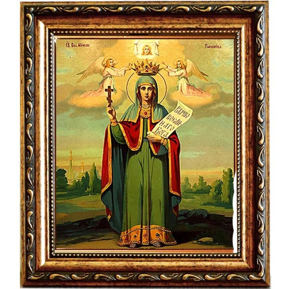 Святая мученица Параскева Пятница. Икона на холсте.