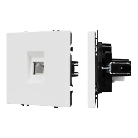 Механизм телефонной розетки SCT-NOBE-MTL1-SFPL-WH (RJ-11, 4C) (Arlight, Белый кварц) 054300