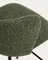 Барный стул Ciselia из темно-зеленого шенилла с ножками из черной стали