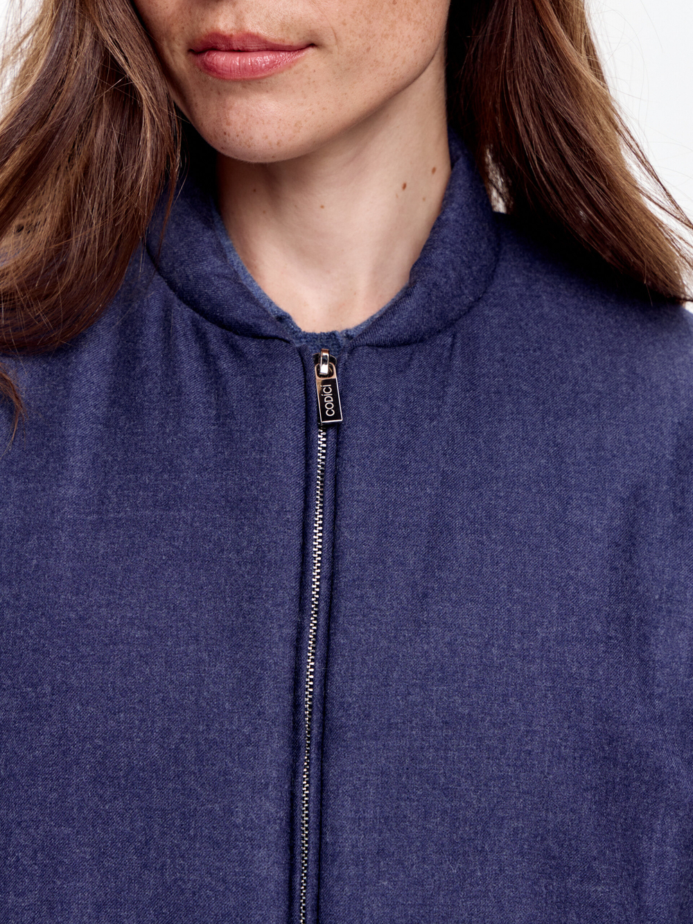 Жилет на молнии из шерсти