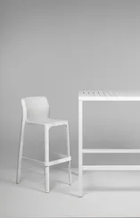 Барный стул Net Stool 75 см белый