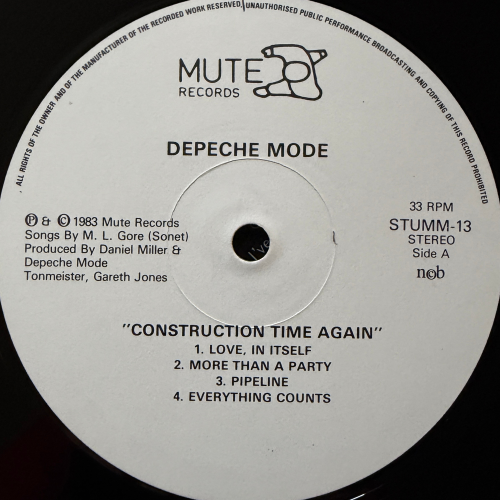 Depeche Mode - Construction Time Again (Скандинавия 1983г.)