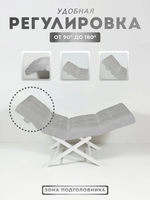 Кушетка анатомическая с регулировкой изголовья и ног Masscomplekt