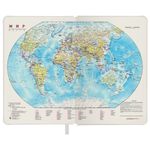 Ежедневник недатированный А5 138х213 мм, BRAUBERG "Iguana", под кожу, 160 л., белый, 114458