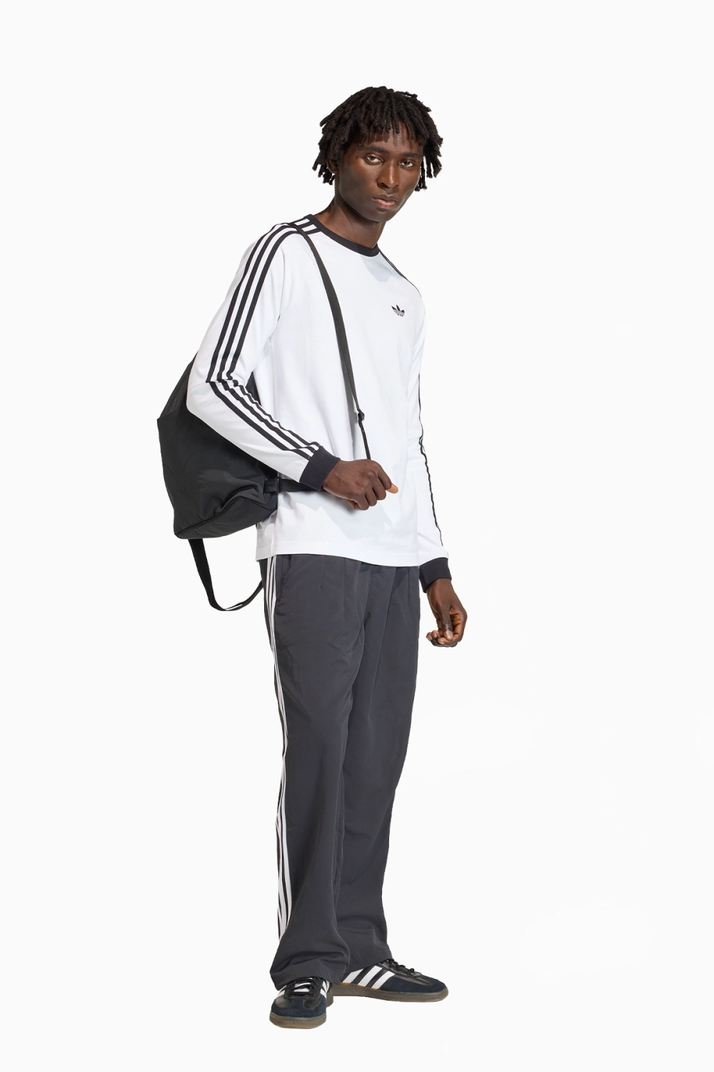 Футболка с длинными рукавами adidas Adicolor Classics 3-Stripes Tee - белый