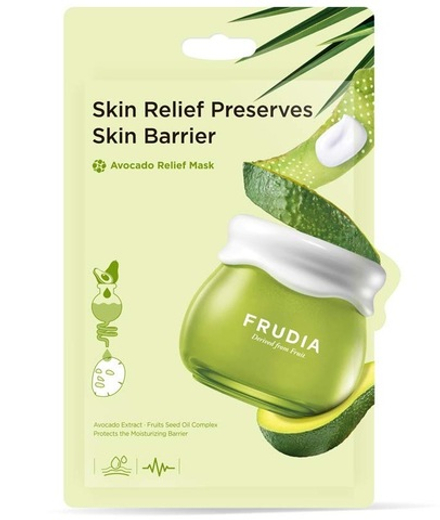Frudia Маска тканевая для лица с авокадо - Avocado relief mask, 20мл, шт