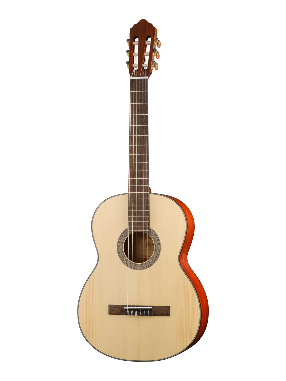 Cort AC200-4/4-OP Classic Series Классическая гитара, массив ели. Верхняя дека: массив ели. Задняя дека и обечайка: красное дерево. Струны: D'Addario EXP46N.