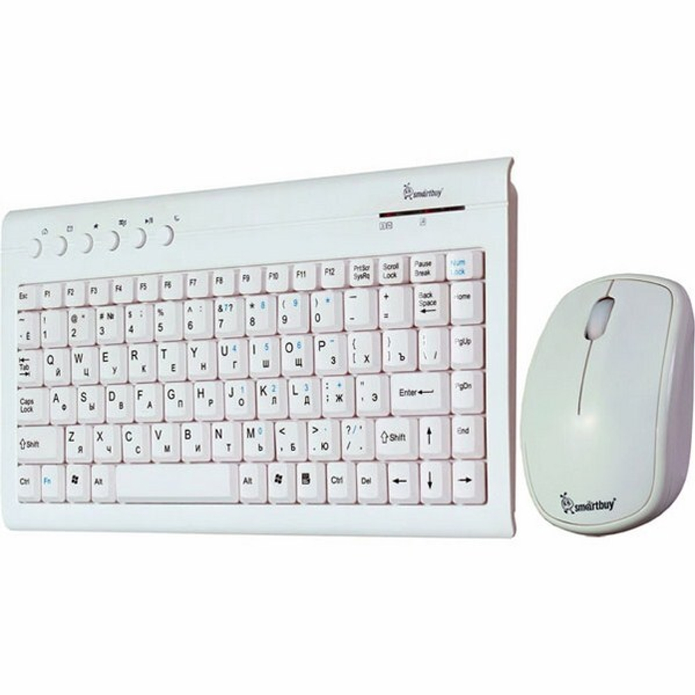 Беспроводной комплект клавиатура+мышь SmartBuy 20313AG (белый) (SBC-20313AG-W)