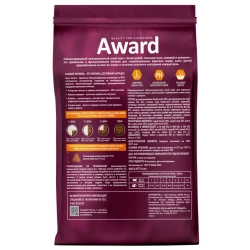 Award sterilized сухой корм для взрослых стерилизованных кошек, с белой рыбой, семенами льна, клюквой и цикорием - 400 г