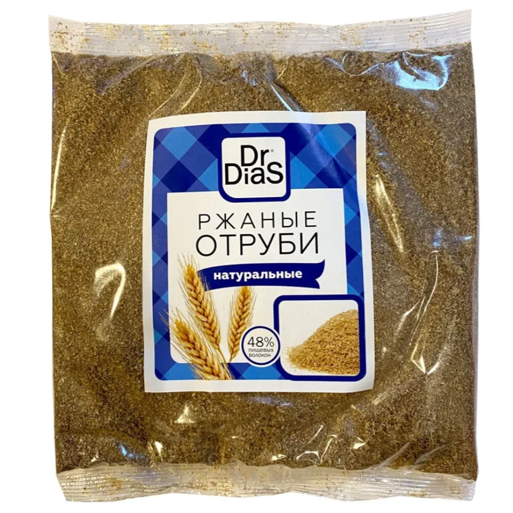 Отруби ржаные Dr Dias натуральные 200 гр