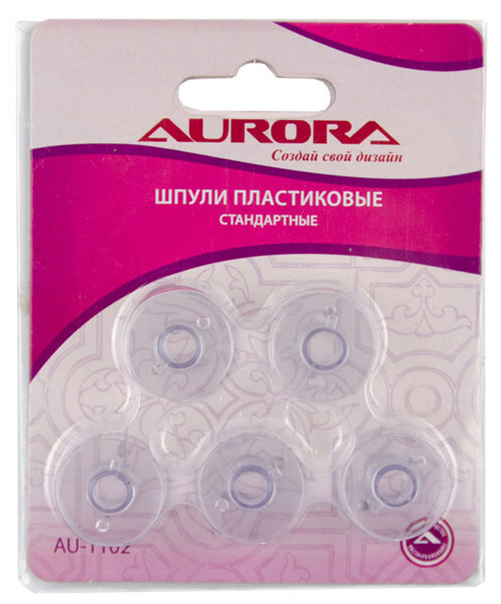 Шпули для шв.машин (блистер 5шт) Aurora Janome, New Home пластик