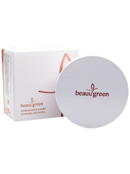 Омолаживающие гидрогелевые патчи с гранатом и пудрой рубина BeauuGreen Pomegranate Ruby Eye Patch