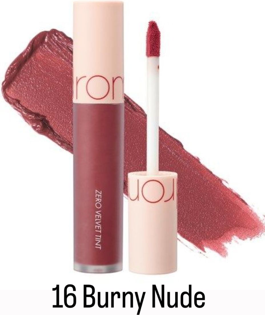 Бархатный тинт для губ Rom&nd Zero Velvet Tint 16 Burny Nude