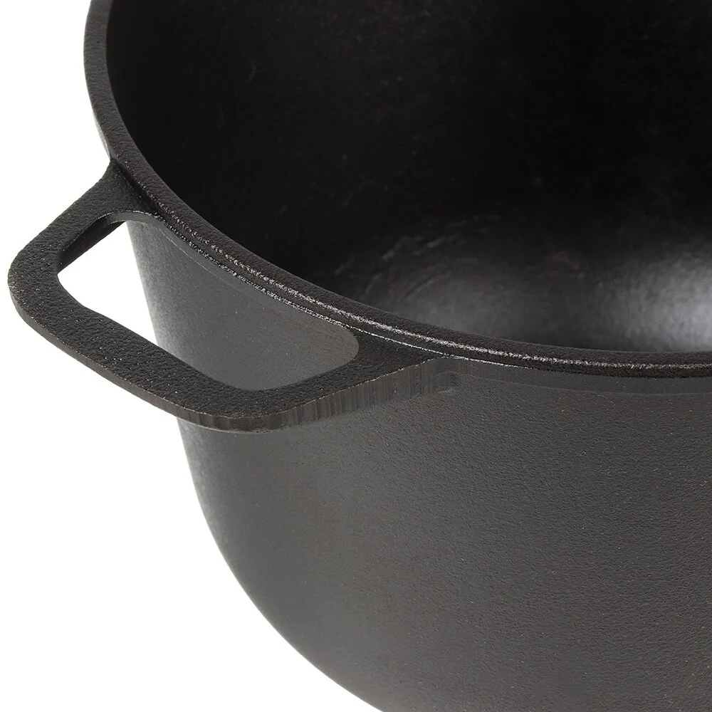 Кастрюля 4л чугунная с крышкой-сковородой, тм Гардарика