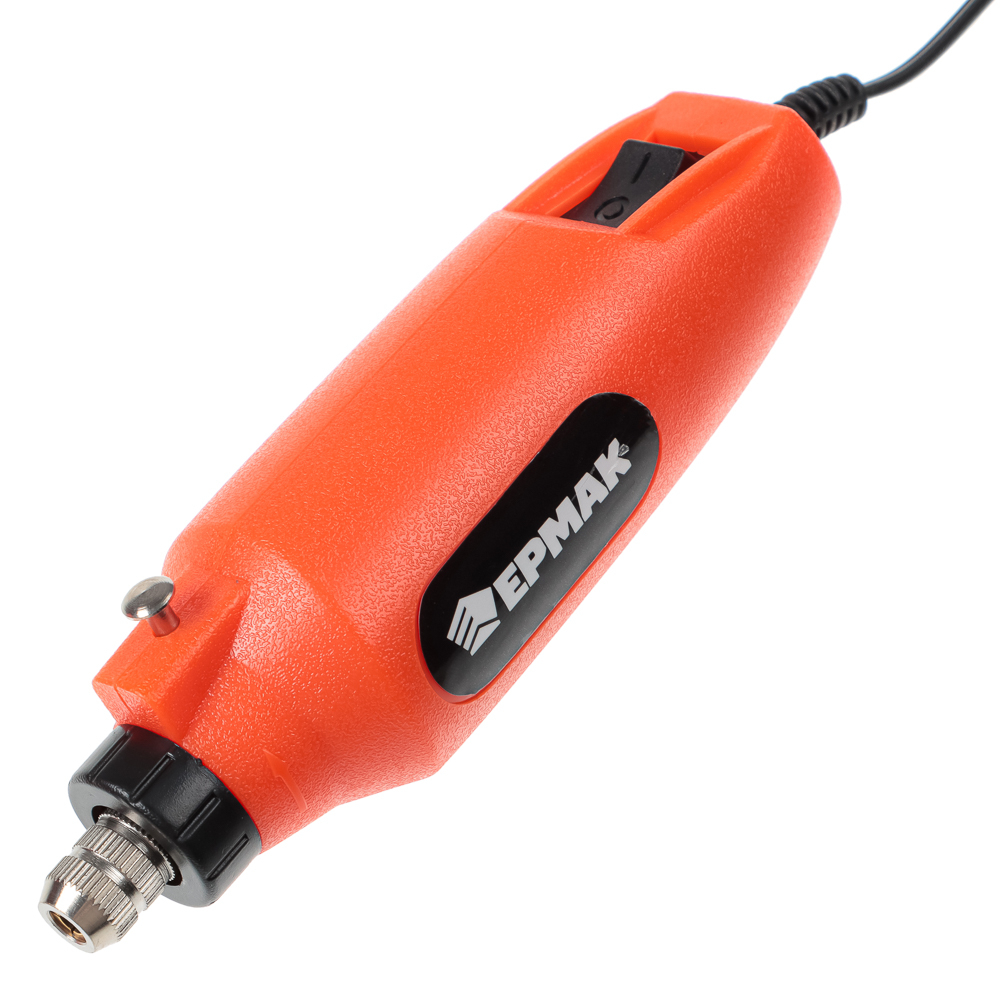 Гравер электрический мини ЕРМАК 12В, 160 предметов кейс