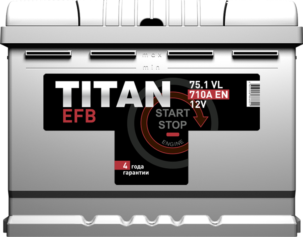 TITAN EFB 6СТ-75 аккумулятор