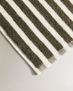 Zara Home - Красочное полосатое банное полотенце, коричневый, 30х50 см