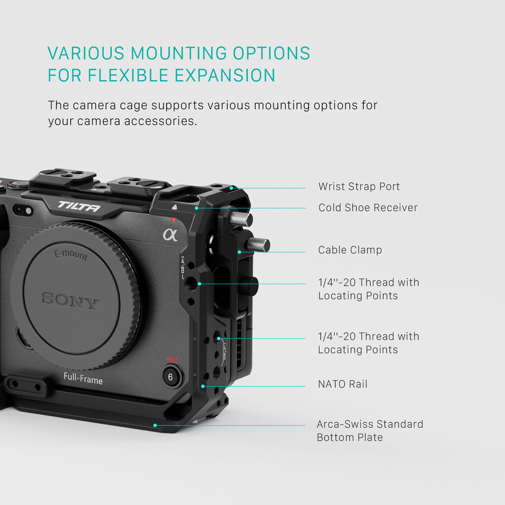 Клетка Tilta с рукояткой для камер Sony FX3/FX30 V2 Pro Kit черная (TA-T16-C-B)