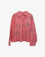 Рубашка Soeurs с Цветами/Bright Pink Long Sleeve Shirt ярко-розовая