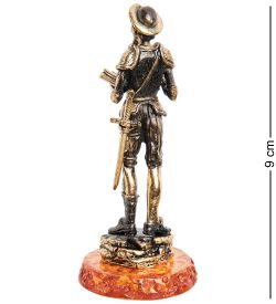 Народные промыслы AM-1968 Фигурка «Дон Кихот» (латунь, янтарь)