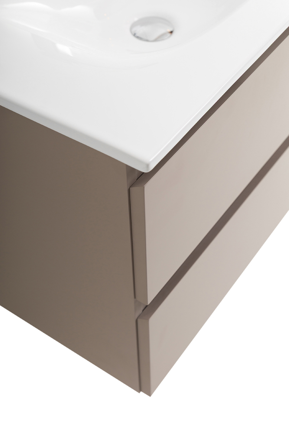 Тумба с раковиной подвесная BelBagno KRAFT-700-2C-SO-CO Бежевый матовый, раковина белая BB-8099-70