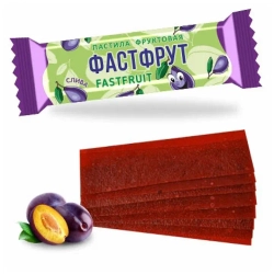 Пастила фруктовая Фастфрут без сахара Слива 1 кг