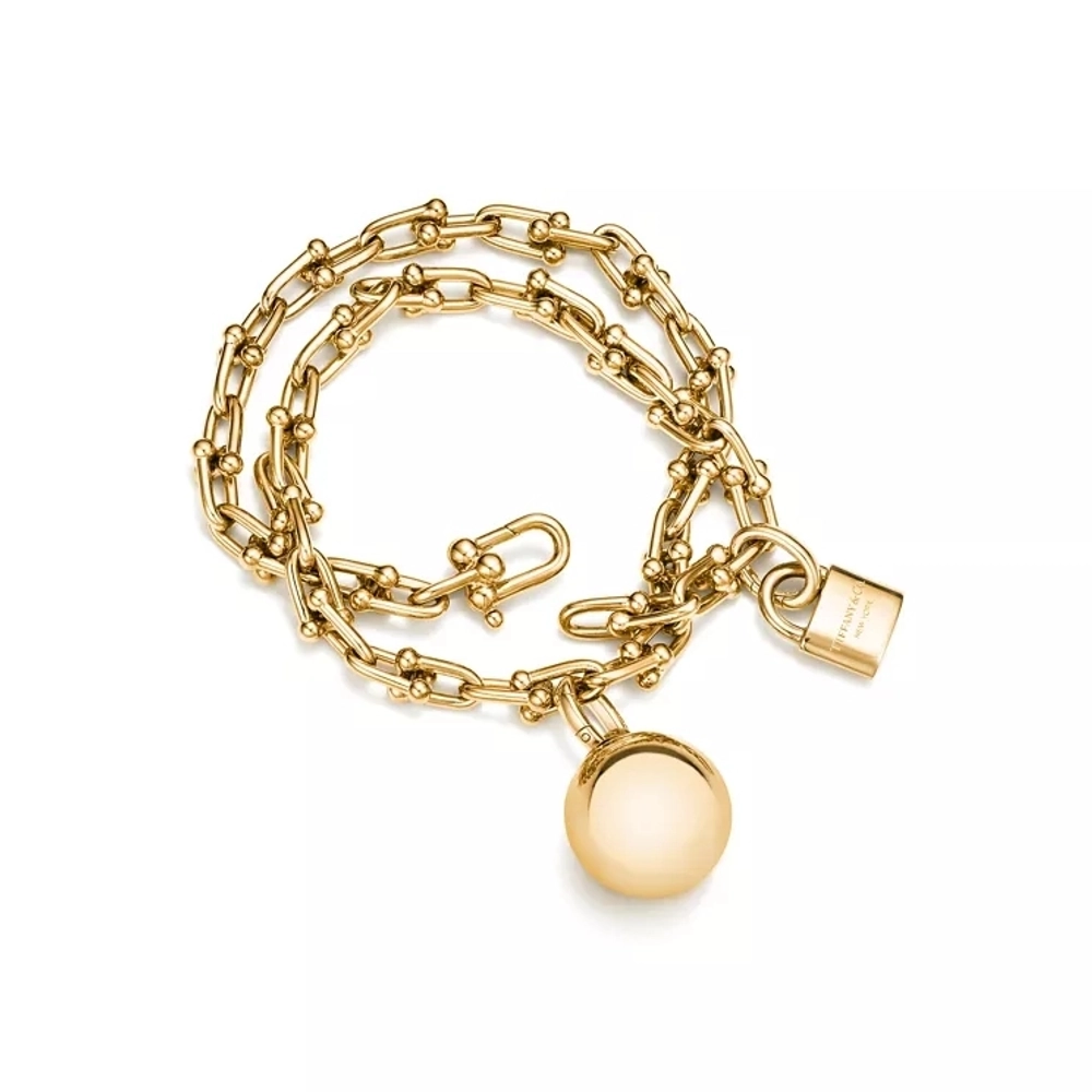 Браслет из жёлтого золота 18k,Tiffany 💠Hard Wear Small link