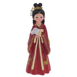 GAEM Фигурка декоративная "Гейша", L7 W5 H17 см, 4в.