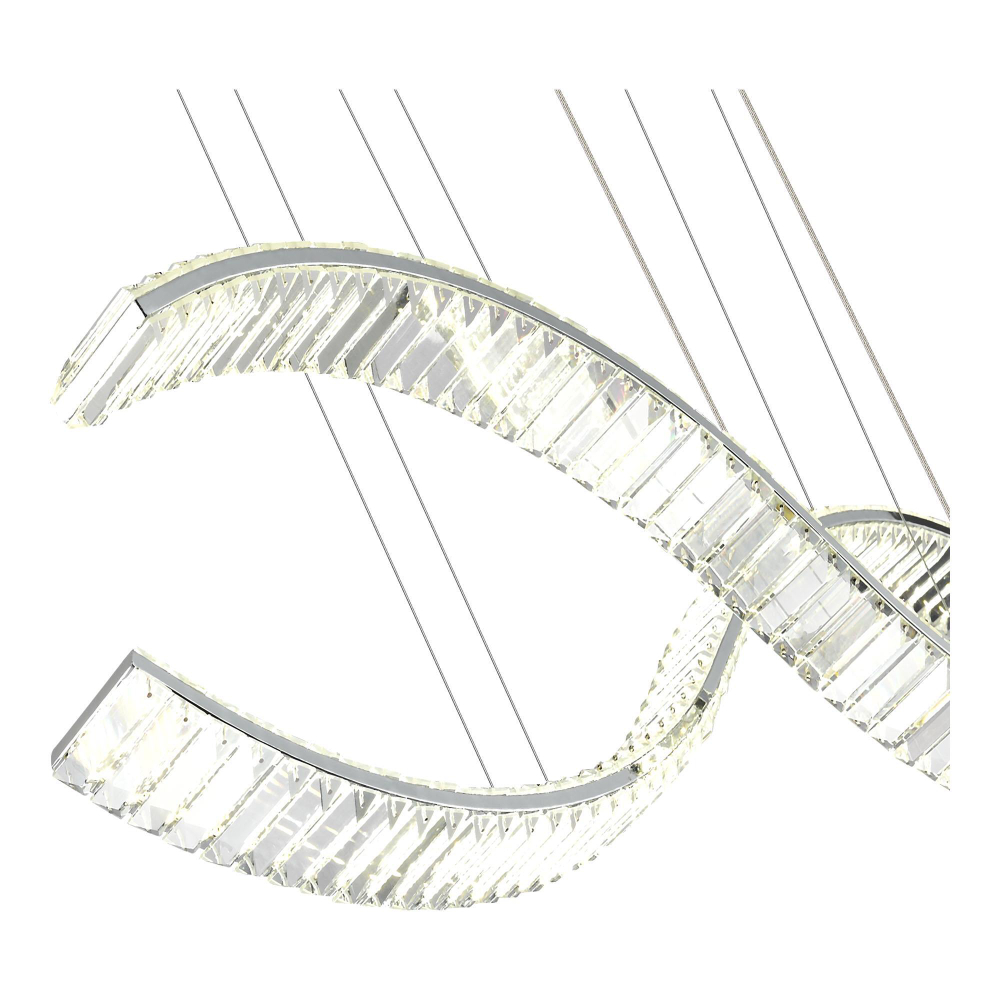 SL6206.103.50 Светильник подвесной ST-Luce Хром/Прозрачный LED 1*50W 3000K ACENO