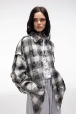 Рубашка Kraizy Stripes Destroy 2.0 черно-белая