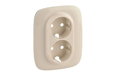 Накладка на розетку Legrand VALENA ALLURE, с заземлением, слоновая кость