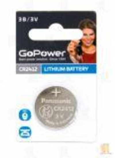 Батарейка GoPower CR2412 BL1 Lithium 3V