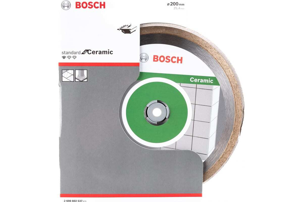 Диск алмазный отрезной Professional for Ceramic (200х25.4 мм) для настольных пил Bosch 2608602537