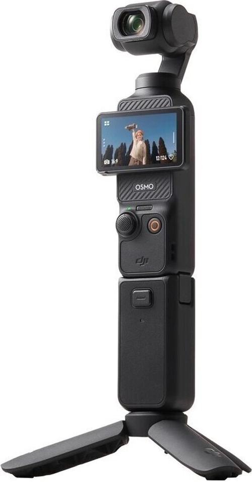 Экшн-камера DJI Osmo Pocket 3 Creator Combo, черная, с 4K видео, стабилизацией и аксессуарами для контента.