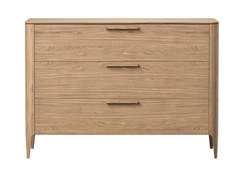 Комод Type oak 3 ящика ширина 120 см (натуральный дуб)
