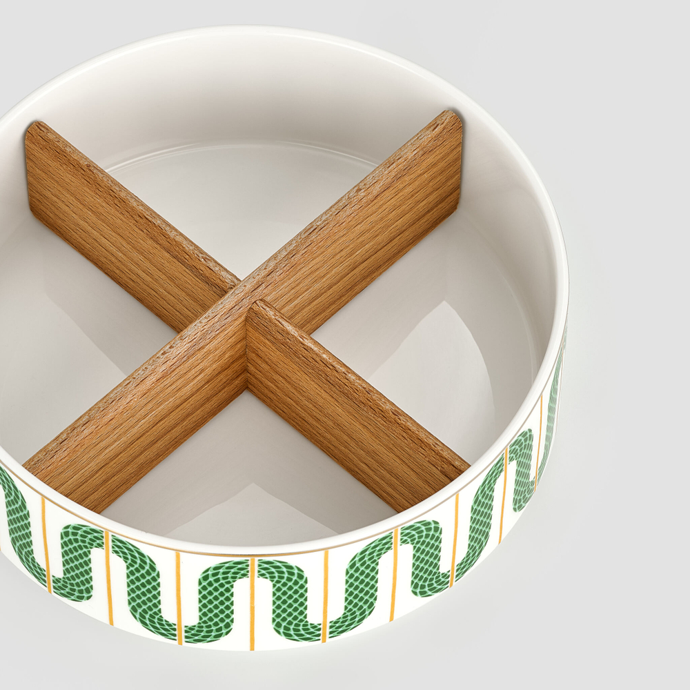 Блюдо сервировочное малое Farforite «Сплетено» 15,5 см в подарочной коробке