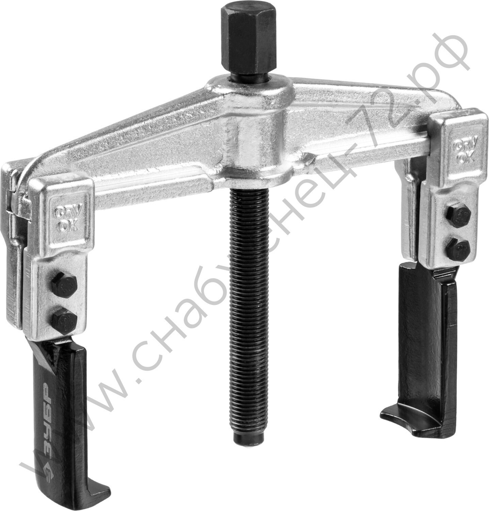 ЗУБР внешний d 25 - 125 мм внутренний d 55 - 170 мм, раздвижной двухзахватный съемник с тонкими захватами, Профессионал (43313-170-100)