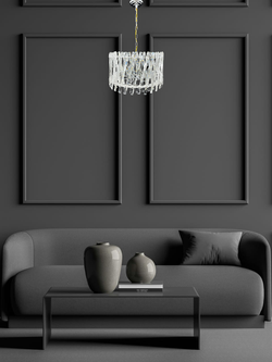 Люстра подвесная Lanbos, 8 ламп Е14, 320 Вт, до 25 кв м, хром