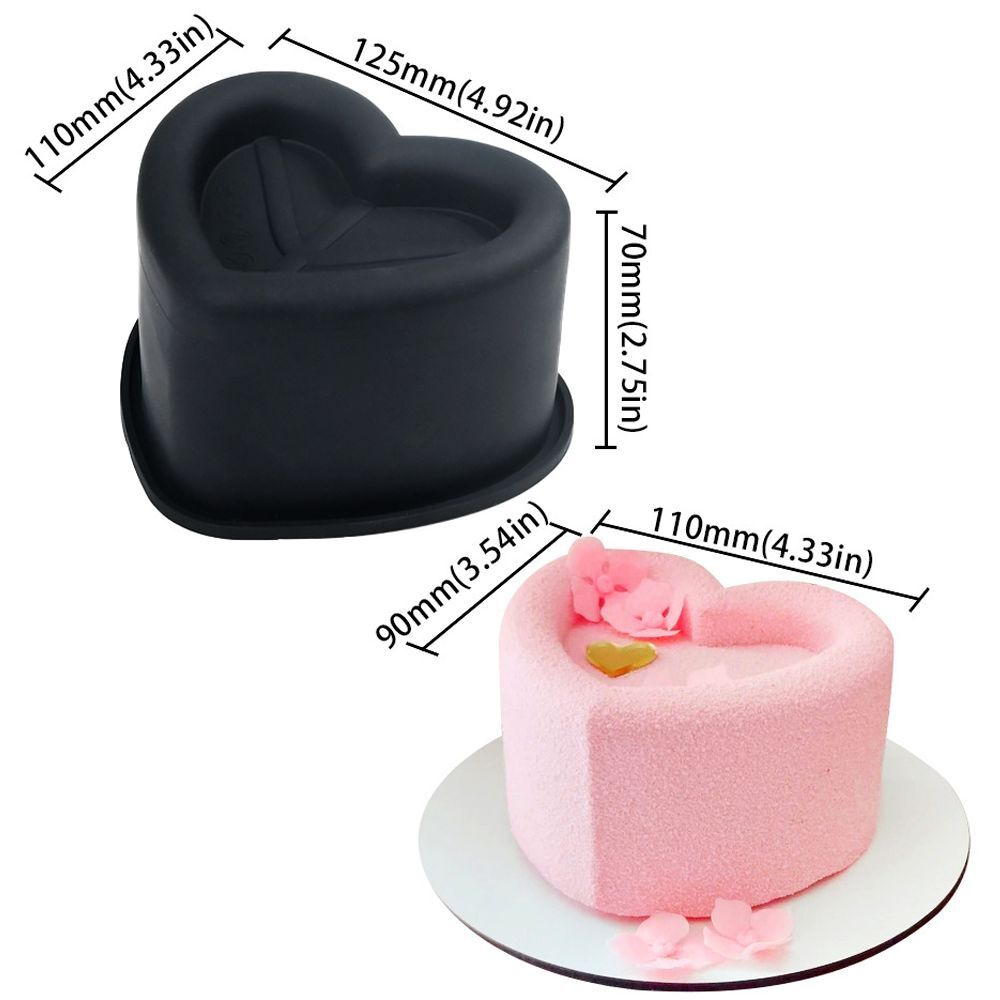 Силиконовая форма для муссовых бенто тортов «Сердечко»