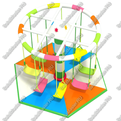 Электрическая карусель детская 4KIDS  "Веселый путешественник"