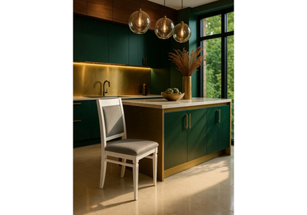 Стул деревянный Woodville Арнол серый, белый, ножки белые