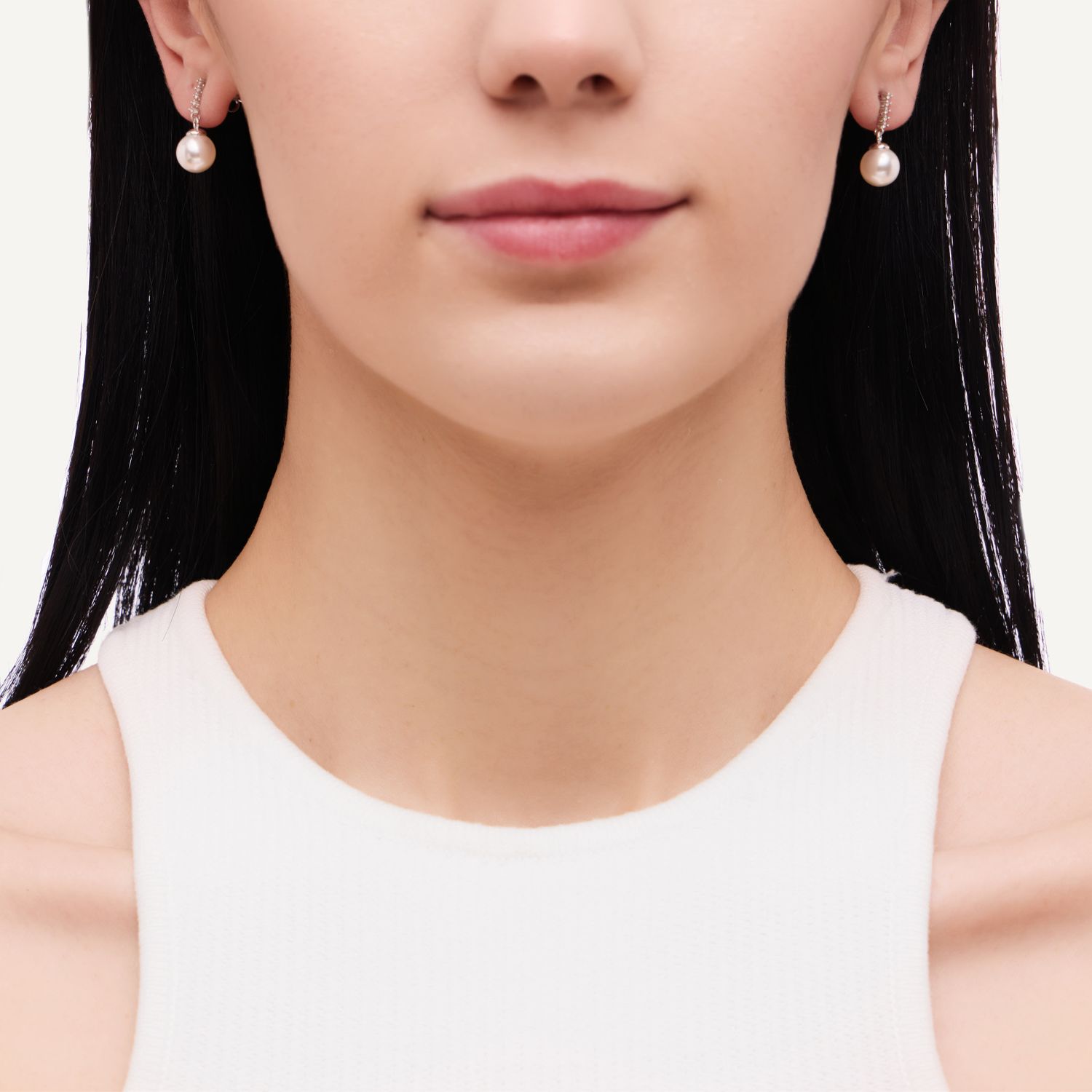 Серьги Pearl Stardust Drops - Silver