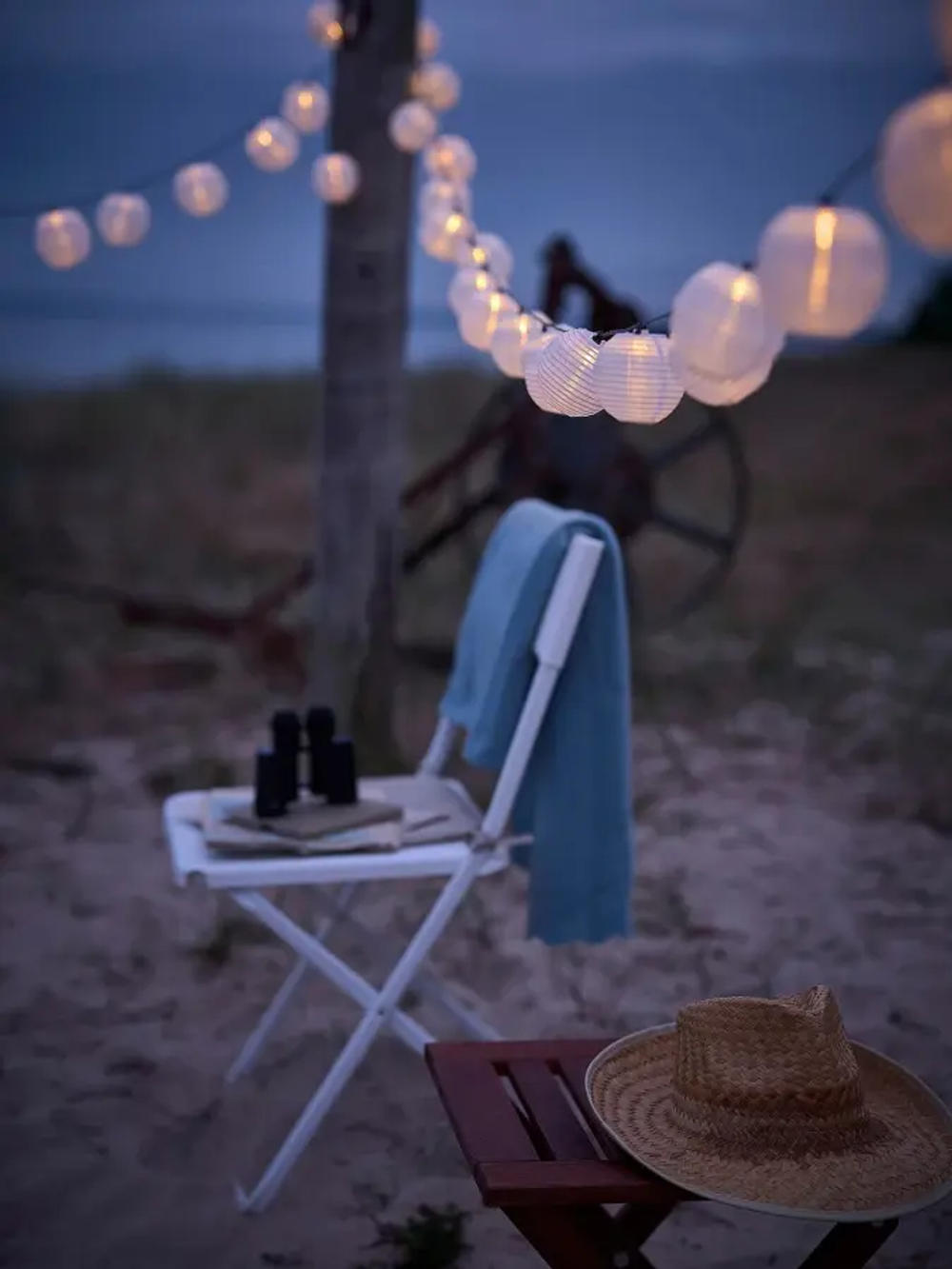 Складной стул - FEJAN ИКЕА, 89х44х42 см, белый, ФЕЙЯН ИКЕА