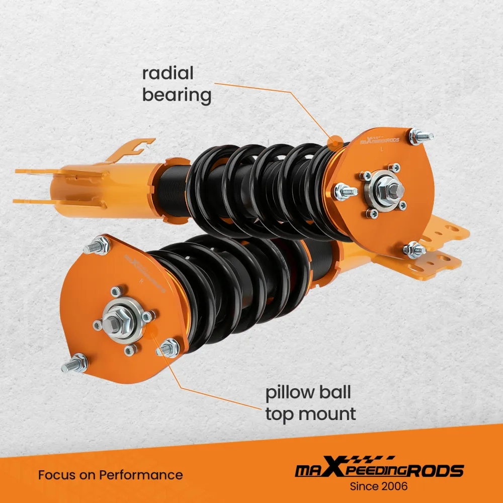 Комплект для автомобиля Subaru Forester 1998-2002 Complete Adjustable Height Shocks Coilovers Suspension Kit lowering kit