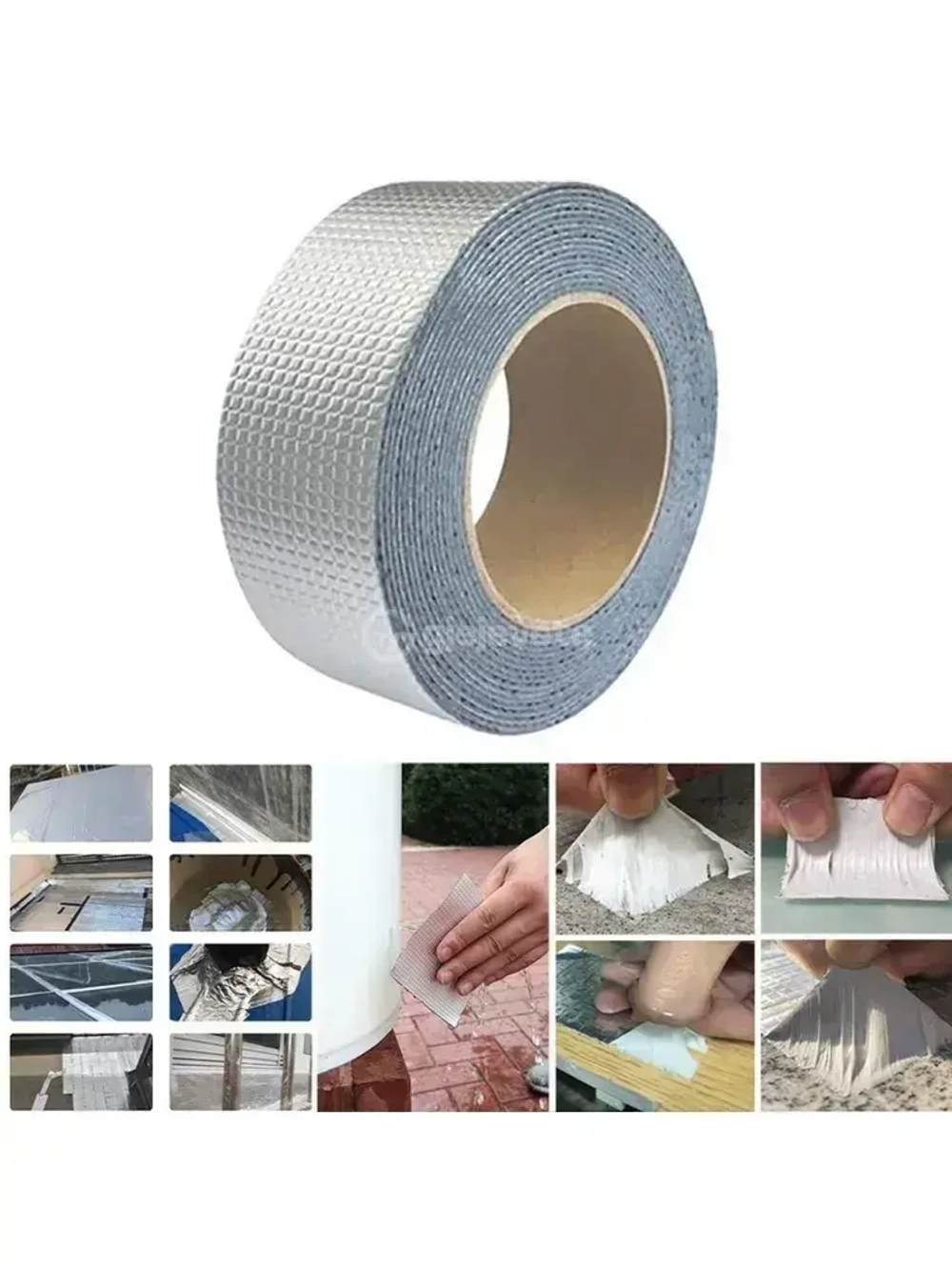 Лента-герметик Стоп-Течь. Д5м, Ш5см Герметизирующая бутил каучуковая лента 5м бутиловая самоклеящаяся для монтажных, сантехнических и кровельных работ