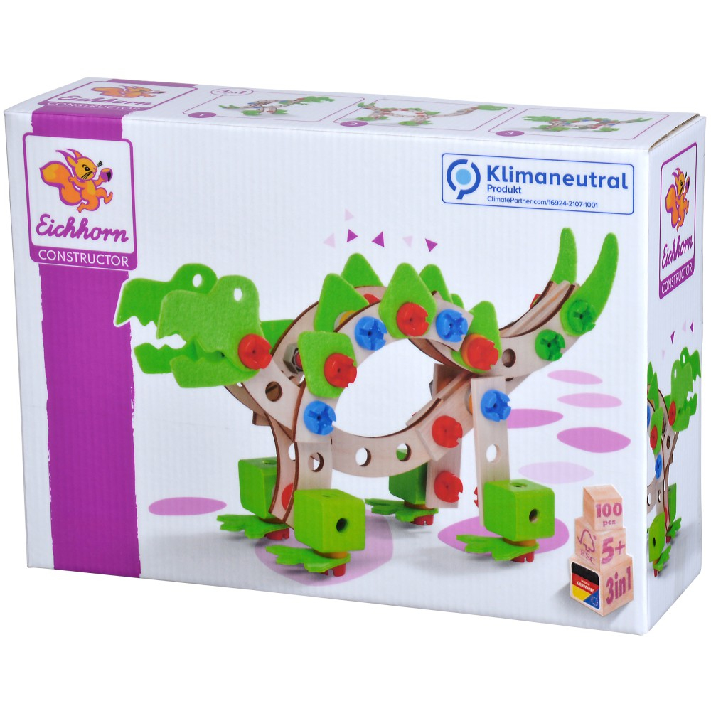 Eichhorn Constructor - Конструкторские блоки 3в1 Динозавр 39201