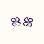 Серьги Bloom Purple