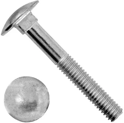 Болт М8х70 DIN 603 мебельный с полукруглой головкой